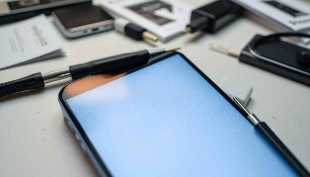 Celular travado não desliga